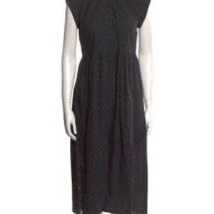 linen fit and flare midi dress PALMIRA FIT N FLARE MIDI DRESS main image 0